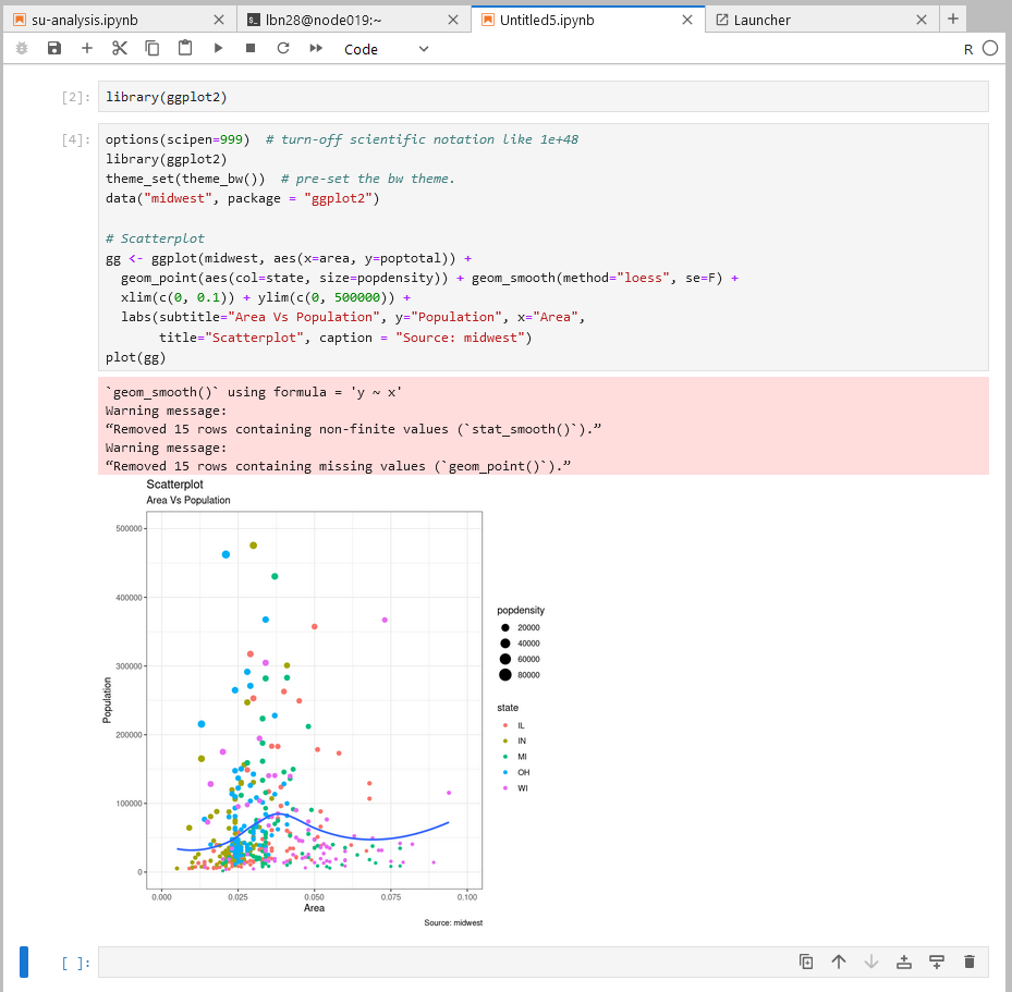R notebook example